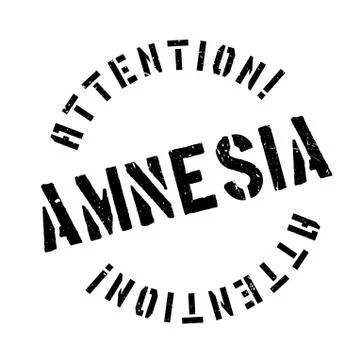 Amnesia rubber stamp Stock Illustration