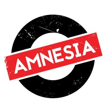 Amnesia rubber stamp Stock Illustration