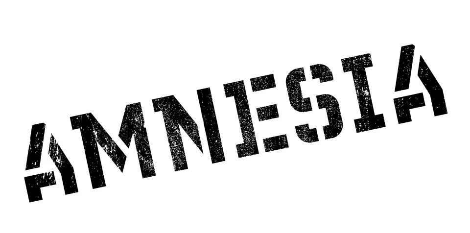 Amnesia rubber stamp Stock Illustration