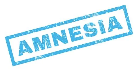 Amnesia Rubber Stamp Stock Illustration