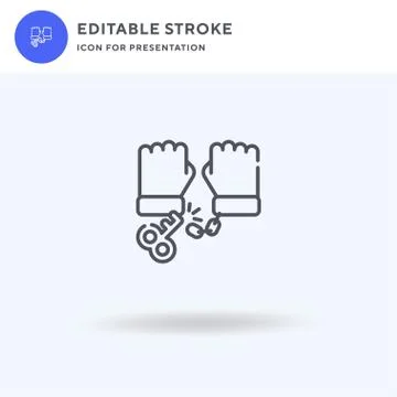 Amnesty icon vector, filled flat sign, solid pictogram isolated on white, logo Stock Illustration