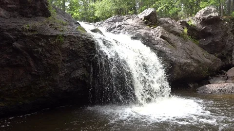 Amnicon Falls Side View Vídeos de archivo 116011260