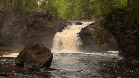 Amnicon Falls State Park Vídeo Stock 310682303