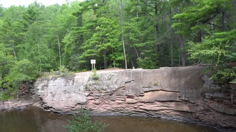 Amnicon Falls View Point Vídeos de archivo 116011599