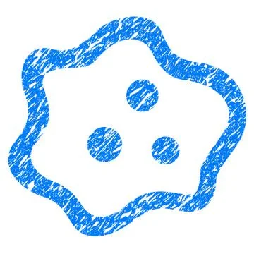 Amoeba Grunge Icon Illustrazione stock