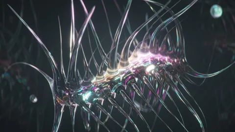Amoeba kind microorganism seamless loop 3D render animation Stock Footage 165258613