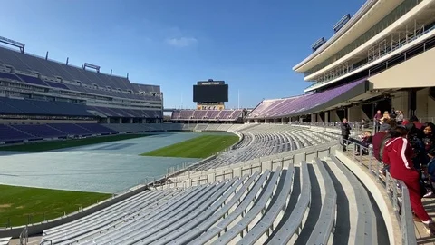 Amon G Carter Stadium - Fort Worth, TX Stock Footage 121800908