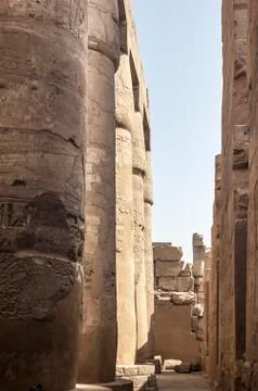 Amon temple in Karnak Stock Photos