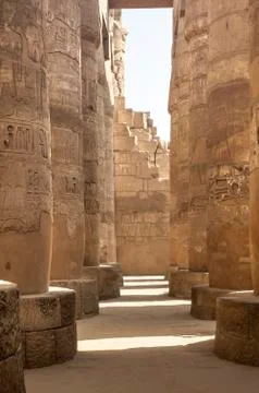Amon temple in Karnak Stock Photos
