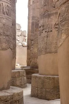 Amon temple in Karnak Stock Photos