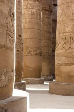 Amon temple in Karnak Stock Photos