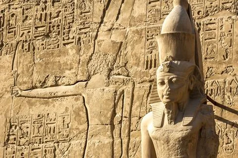 Amon temple in Karnak Stock Photos