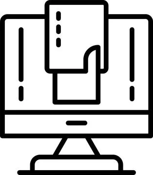 Amonestation Line Icon Design Stock Illustration