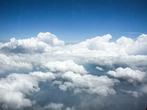 Among the clouds A celestial perspective Stock Photos