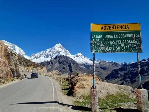 Among the highest points of the Olympic Point - Huascarán National Park Stock Photos