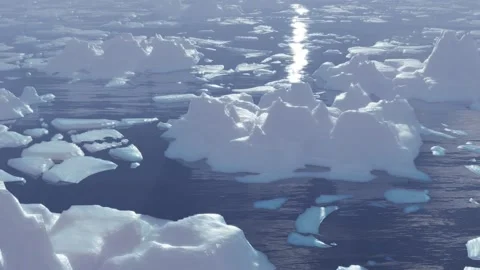 Among the ice Video stock 144482547