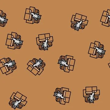 Among preposition english vector seamless pattern 스톡 일러스트