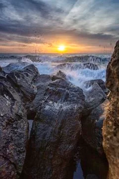 Among the rocks Stock Photos