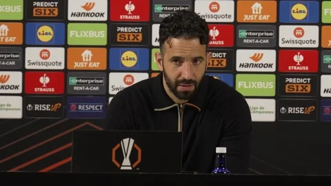 Amorim hails performance in win over Athletic Bilbao Stock Footage 308127112