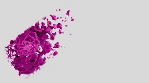 Amorphic and abstract shape on clean white background Stock Illustration