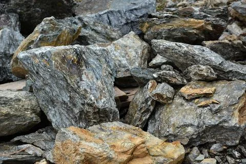 Amorphous rocks with beautiful design , pattern and color 库存照片