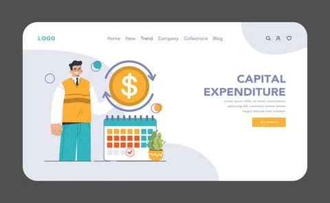 Amortization and depreciation. Calculating the value for business assets Stock Illustration