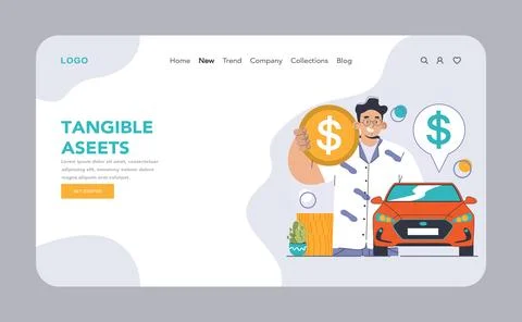 Amortization and depreciation. Calculating the value for business assets Stock Illustration
