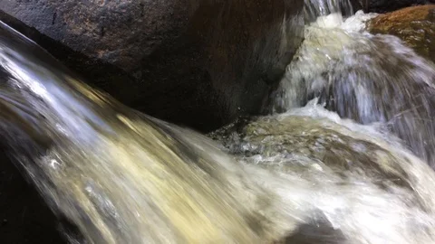 The amount of waterfalls that flow is less than normal. Stock Footage 121310180