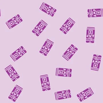 Amp accelerated mobile pages seo glyph vector seamless pattern Stock Illustration
