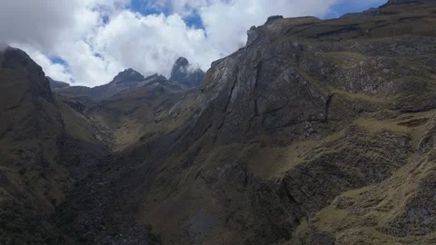 Ampay Snow-Capped Mountain, Peru Stock Footage 343660532