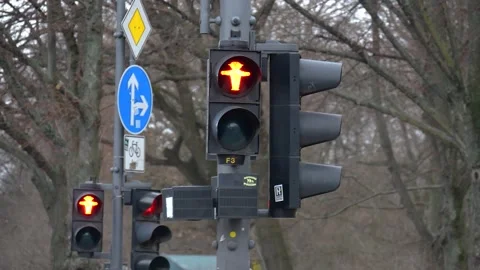 Ampelmännchen Video stock 132354982