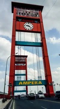 Ampera Bridge Stockfoto's