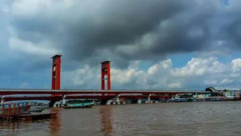Ampera Bridge Stockfoto's