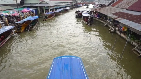 Amphawa floading market Stock-Footage 115978084