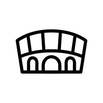 Ampheator icon vector. Isolated contour symbol illustration Stock Illustration