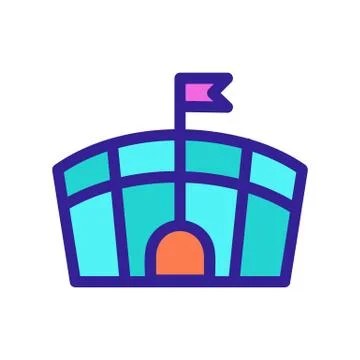 Ampheator icon vector. Isolated contour symbol illustration Illustrazione stock