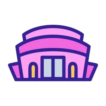Ampheator icon vector. Isolated contour symbol illustration Stock Illustration