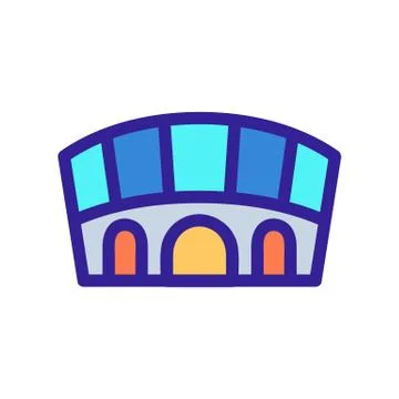 Ampheator icon vector. Isolated contour symbol illustration 스톡 일러스트