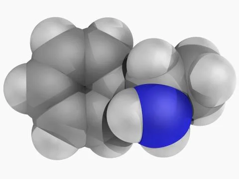 Amphetamine drug molecule Illustrazione stock