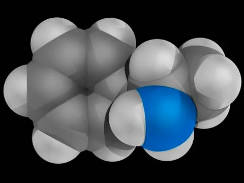 Amphetamine drug molecule Illustrazione stock