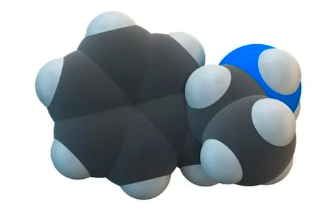 Amphetamine drug molecule Stock Illustration