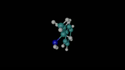 Amphetamine molecule with alpha channel Stock Footage 14119289
