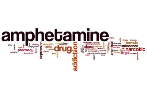 Amphetamine word cloud Stock Illustration