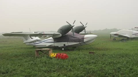 Amphibious aircraft Stock Photos