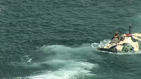 Amphibious assault Stock Footage 49606926