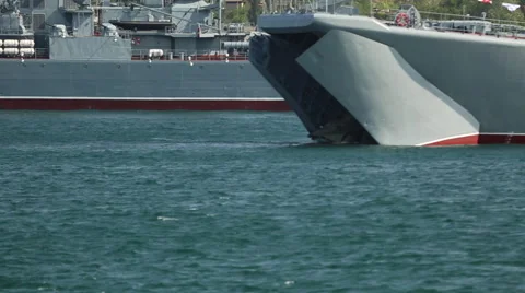 Amphibious assault landing ship with Stock Footage 40485681