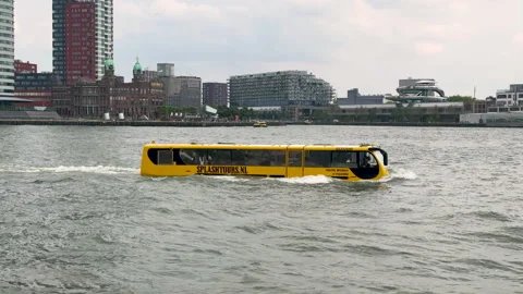 Amphibious Bus Rotterdam Stock Footage 314036247