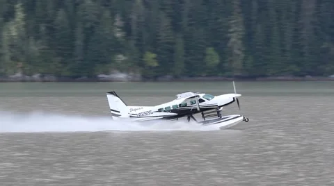 Amphibious Caravan Takeoff Stock Footage 42070947