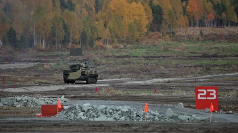 Amphibious gun Stock Footage 34646141