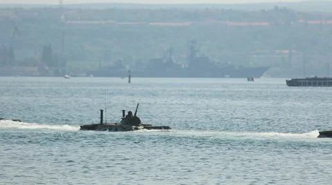 Amphibious landing Stock Footage 40341466